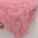 BALENCIAGA Hour Glass Hand Bag Wool 2way Pink Auth KD374-16