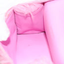 BALENCIAGA Hour Glass Hand Bag Wool 2way Pink Auth KD374-23