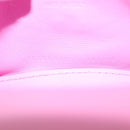 BALENCIAGA Hour Glass Hand Bag Wool 2way Pink Auth KD374-12