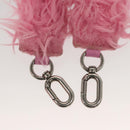 BALENCIAGA Hour Glass Hand Bag Wool 2way Pink Auth KD374-25