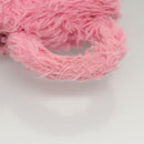 BALENCIAGA Hour Glass Hand Bag Wool 2way Pink Auth KD374-7