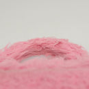 BALENCIAGA Hour Glass Hand Bag Wool 2way Pink Auth KD374-8