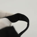 CELINE Circle Pouch Nylon Black Gold Auth KD376-8