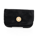 CHANEL Matelasse Camellia Chain Shoulder Bag Velor Red CC Auth KD378SM-30