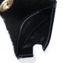 CHANEL Matelasse Camellia Chain Shoulder Bag Velor Red CC Auth KD378SM-37