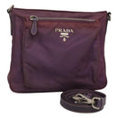 PRADA Shoulder Bag Nylon Purple Auth KD383-1