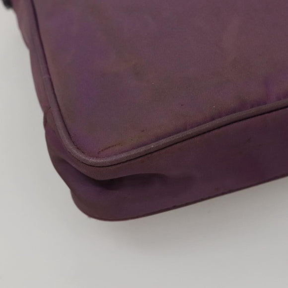 PRADA Shoulder Bag Nylon Purple Auth KD383