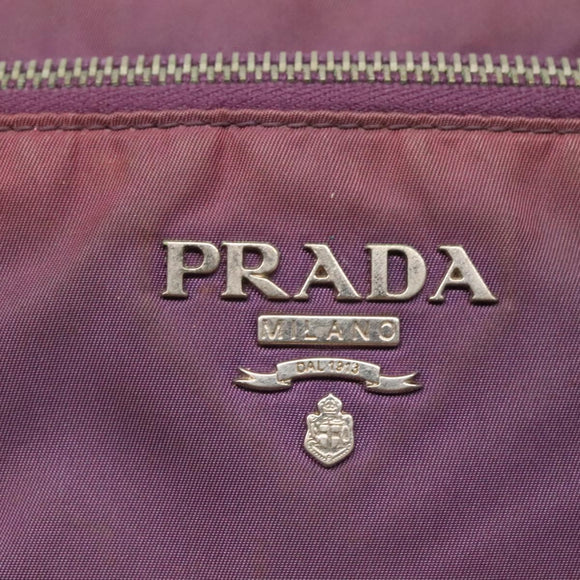 PRADA Shoulder Bag Nylon Purple Auth KD383