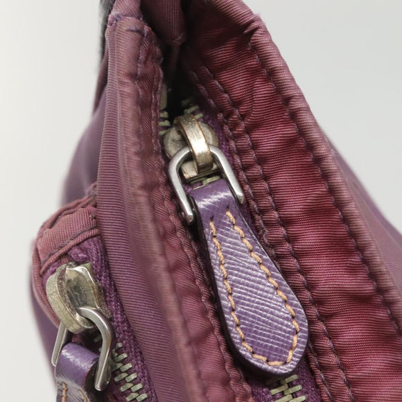 PRADA Shoulder Bag Nylon Purple Auth KD383