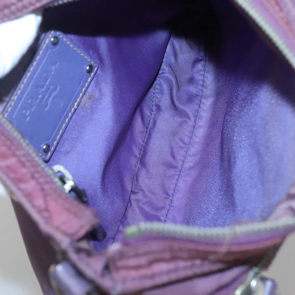PRADA Shoulder Bag Nylon Purple Auth KD383