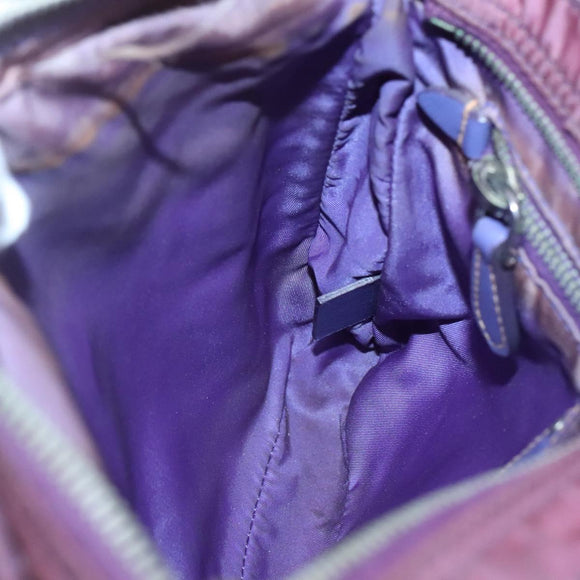 PRADA Shoulder Bag Nylon Purple Auth KD383
