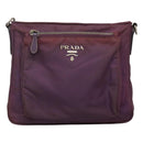 PRADA Shoulder Bag Nylon Purple Auth KD383-13