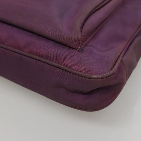 PRADA Shoulder Bag Nylon Purple Auth KD383