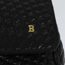 BALLY Chain Shoulder Bag Leather Black Auth KD388-17