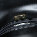 BALLY Chain Shoulder Bag Leather Black Auth KD388-19