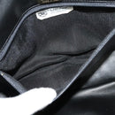 BALLY Chain Shoulder Bag Leather Black Auth KD388-12