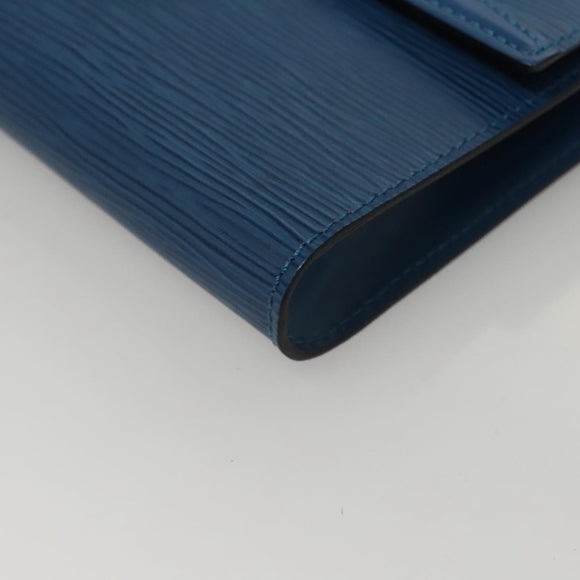 LOUIS VUITTON Epi Pochette Arche Shoulder Bag Blue M52575 LV Auth KD396