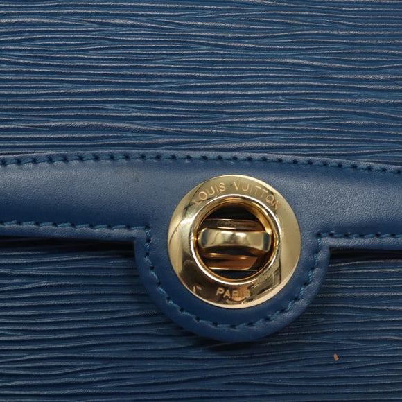 LOUIS VUITTON Epi Pochette Arche Shoulder Bag Blue M52575 LV Auth KD396