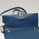 LOUIS VUITTON Epi Pochette Arche Shoulder Bag Blue M52575 LV Auth KD396-8