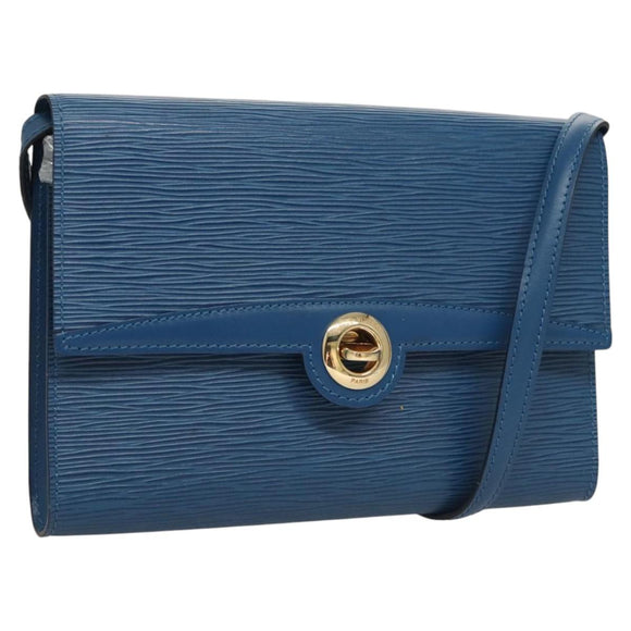 LOUIS VUITTON Epi Pochette Arche Shoulder Bag Blue M52575 LV Auth KD396