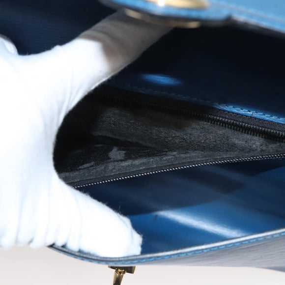 LOUIS VUITTON Epi Pochette Arche Shoulder Bag Blue M52575 LV Auth KD396