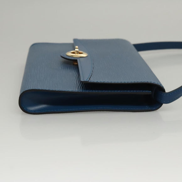 LOUIS VUITTON Epi Pochette Arche Shoulder Bag Blue M52575 LV Auth KD396
