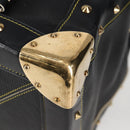 LOUIS VUITTON Suhari Extravagan Hand Bag Leather Black LV Auth KD398SM-10