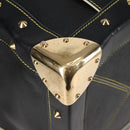 LOUIS VUITTON Suhari Extravagan Hand Bag Leather Black LV Auth KD398SM-17