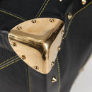 LOUIS VUITTON Suhari Extravagan Hand Bag Leather Black LV Auth KD398SM-18