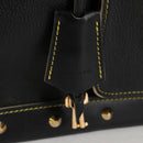 LOUIS VUITTON Suhari Extravagan Hand Bag Leather Black LV Auth KD398SM-20