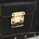 LOUIS VUITTON Suhari Extravagan Hand Bag Leather Black LV Auth KD398SM-21