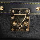 LOUIS VUITTON Suhari Extravagan Hand Bag Leather Black LV Auth KD398SM-24