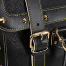 LOUIS VUITTON Suhari Extravagan Hand Bag Leather Black LV Auth KD398SM-25