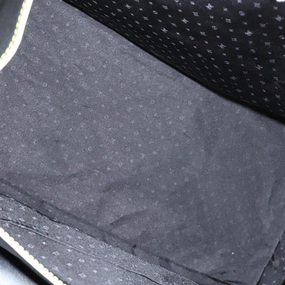 LOUIS VUITTON Suhari Extravagan Hand Bag Leather Black LV Auth KD398SM