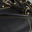 LOUIS VUITTON Suhari Extravagan Hand Bag Leather Black LV Auth KD398SM-8