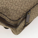 CELINE C Sulky Boston Bag Canvas Beige Gold Auth KD400-16