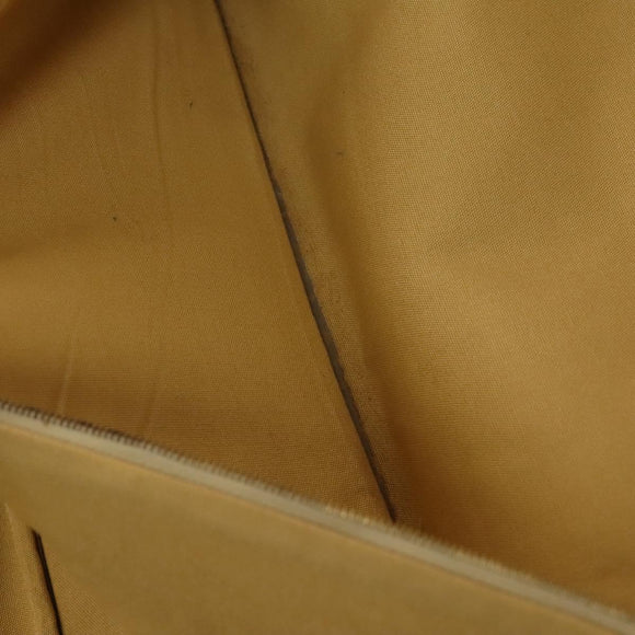 CELINE C Sulky Boston Bag Canvas Beige Gold Auth KD400