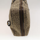 CELINE C Sulky Boston Bag Canvas Beige Gold Auth KD400-3