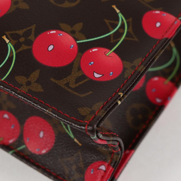 LOUIS VUITTON Monogram Cherry Sac Plat Hand Bag M95010 LV Auth KD403SM