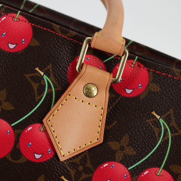 LOUIS VUITTON Monogram Cherry Sac Plat Hand Bag M95010 LV Auth KD403SM