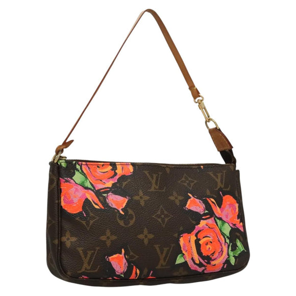 LOUIS VUITTON Monogram Rose Pochette Accessoires Pouch M48615 LV Auth KD404AM