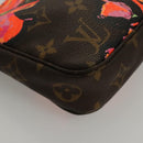 LOUIS VUITTON Monogram Rose Pochette Accessoires Pouch M48615 LV Auth KD404AM-14
