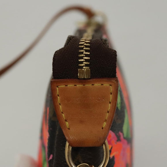 LOUIS VUITTON Monogram Rose Pochette Accessoires Pouch M48615 LV Auth KD404AM