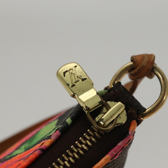 LOUIS VUITTON Monogram Rose Pochette Accessoires Pouch M48615 LV Auth KD404AM