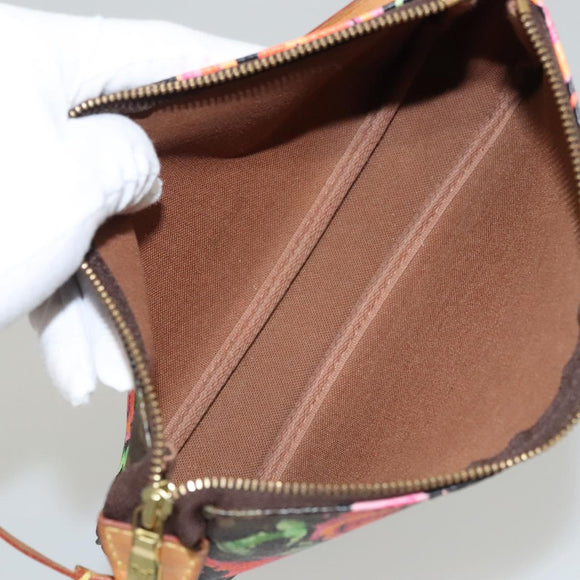 LOUIS VUITTON Monogram Rose Pochette Accessoires Pouch M48615 LV Auth KD404AM