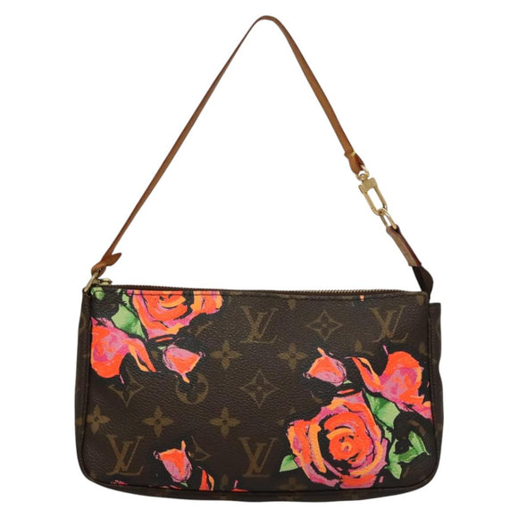 LOUIS VUITTON Monogram Rose Pochette Accessoires Pouch M48615 LV Auth KD404AM