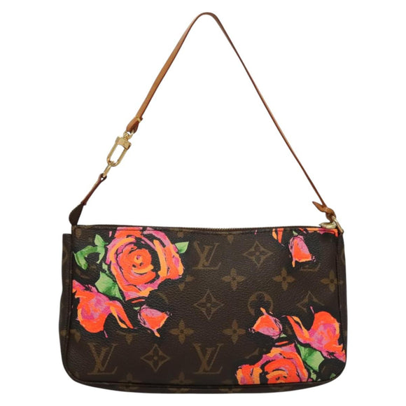 LOUIS VUITTON Monogram Rose Pochette Accessoires Pouch M48615 LV Auth KD404AM