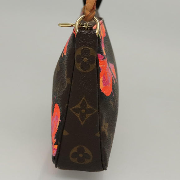 LOUIS VUITTON Monogram Rose Pochette Accessoires Pouch M48615 LV Auth KD404AM