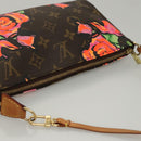 LOUIS VUITTON Monogram Rose Pochette Accessoires Pouch M48615 LV Auth KD404AM-6