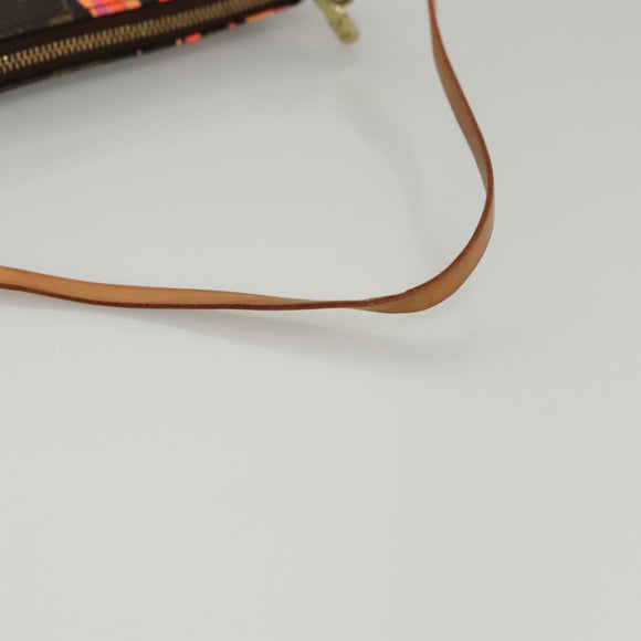 LOUIS VUITTON Monogram Rose Pochette Accessoires Pouch M48615 LV Auth KD404AM